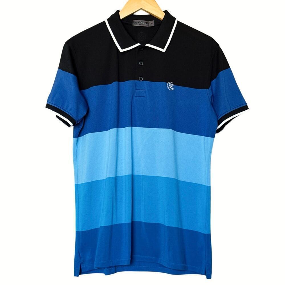G/Fore Shirt Mens Small Colorblock Golf Polo Stretch Casual Preppy Logo
